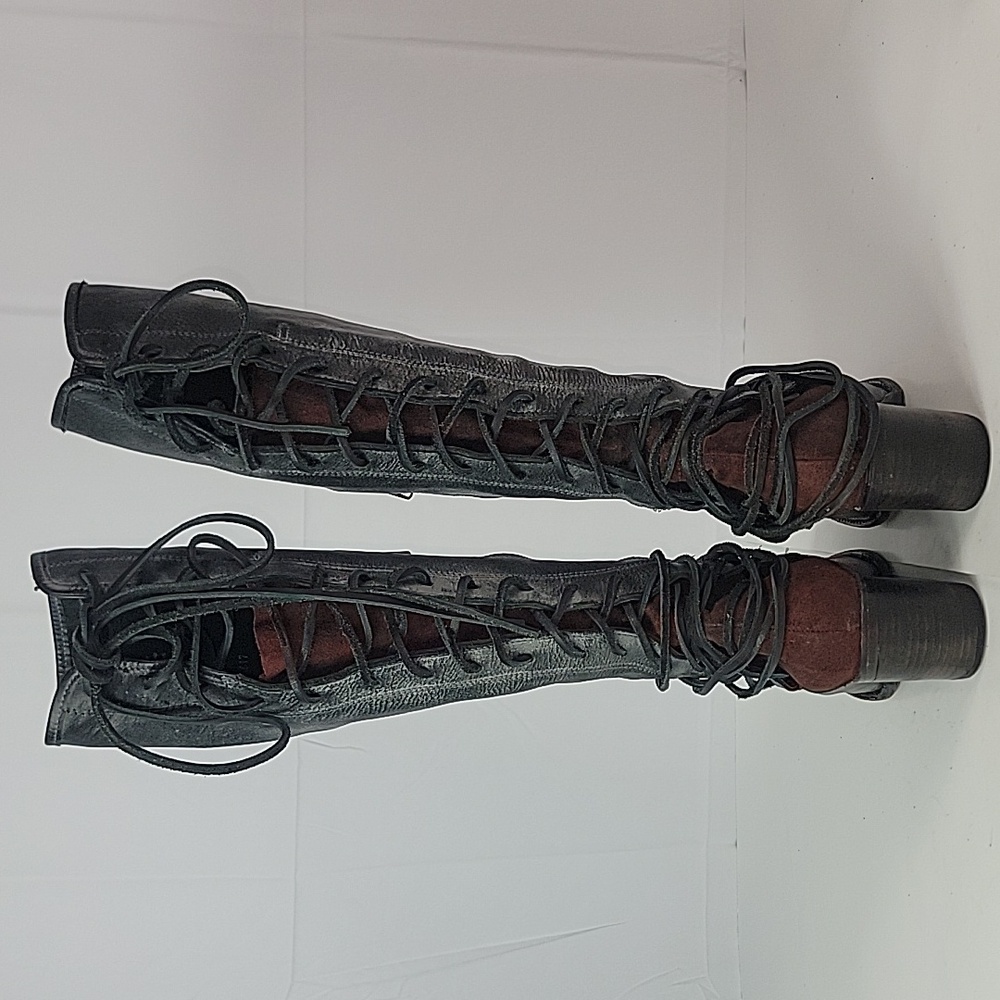 Freebird By Steven Coal Tall Lace-up Women's Boots - Picture 6 of 12